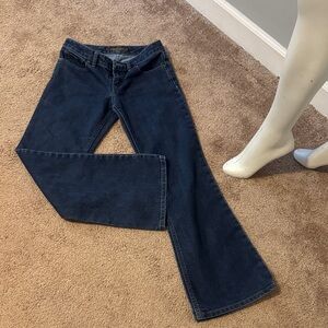 The Limited wide leg flare Classic Blue Women's Jeans size 0. Euc